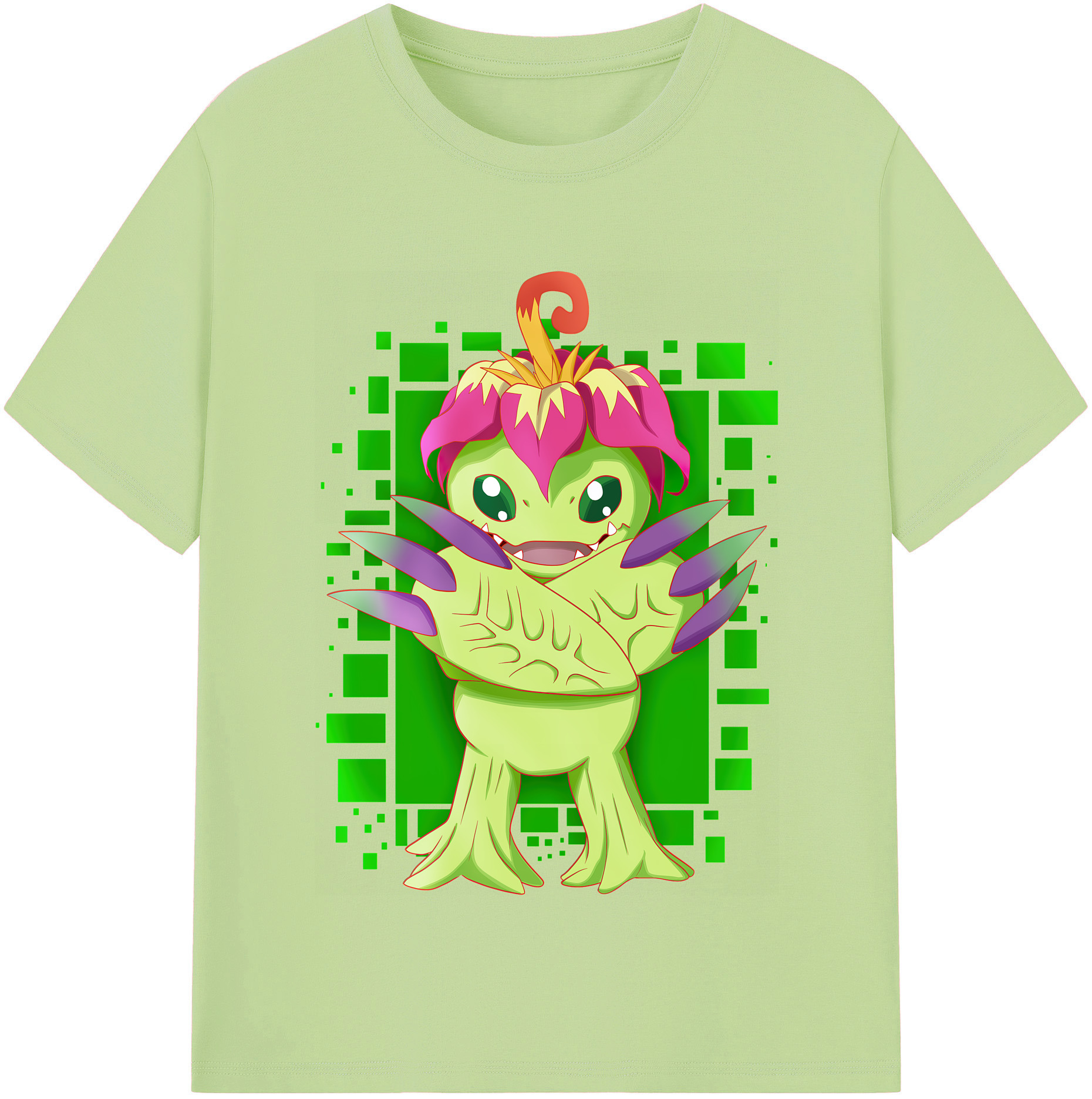 （画像用） Digimon デジタルモンスター/デジモン 綿100％半袖Tシャツ（フロントプリント）